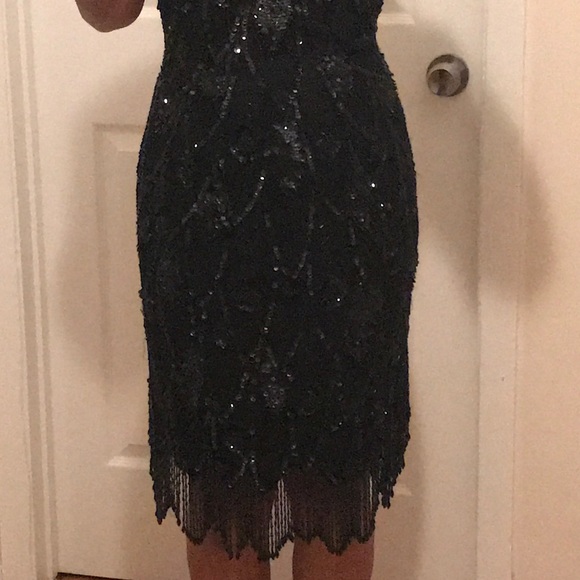 A.J. BARI BEADED DRESS - Picture 5 of 7